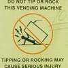 Warning pictogram from Coca-Cola vending machine