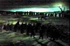 (still: Orcs and Rohirrim senselessly lined up)