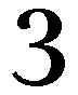 the digit 3, in bold 72-point type