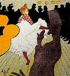 detail from Moulin Rouge by Henri deTolouse-Latrec